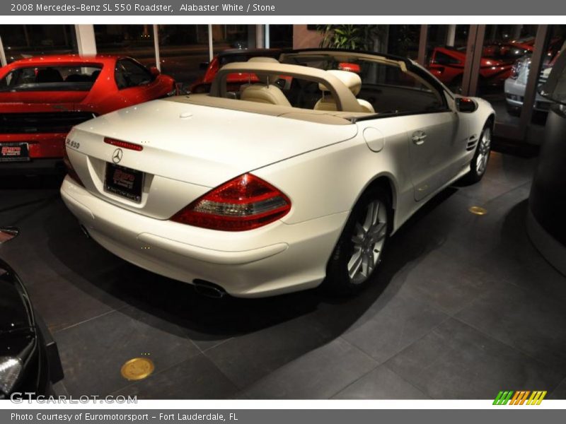 Alabaster White / Stone 2008 Mercedes-Benz SL 550 Roadster