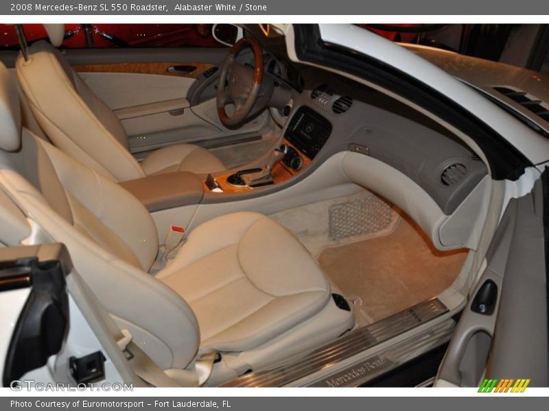 Alabaster White / Stone 2008 Mercedes-Benz SL 550 Roadster