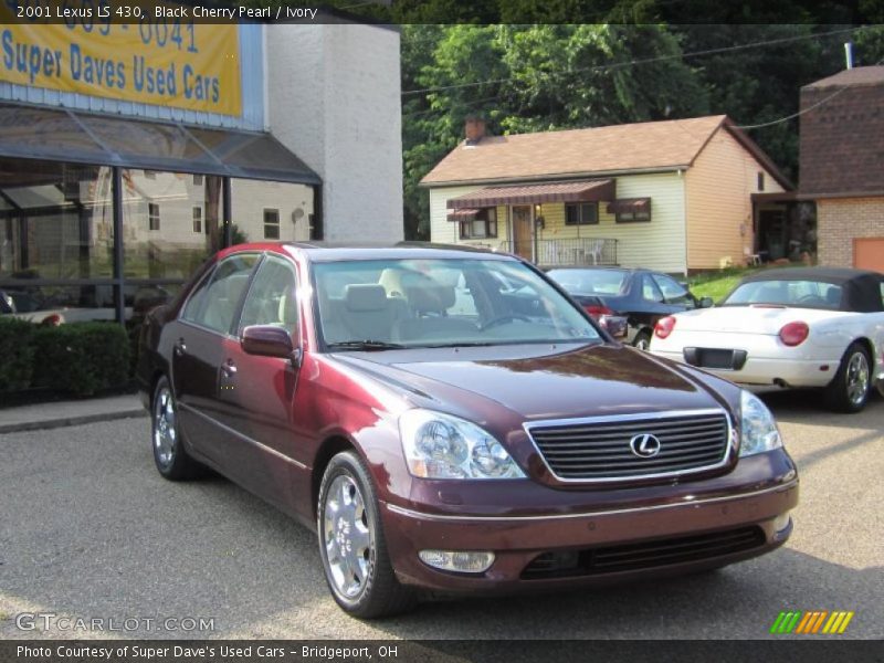 Black Cherry Pearl / Ivory 2001 Lexus LS 430