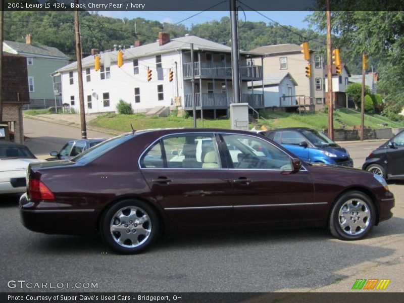 Black Cherry Pearl / Ivory 2001 Lexus LS 430