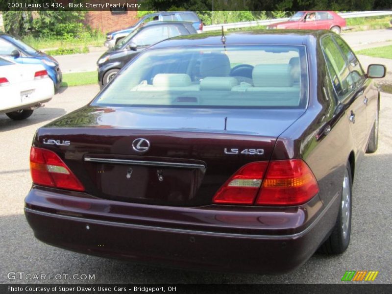 Black Cherry Pearl / Ivory 2001 Lexus LS 430