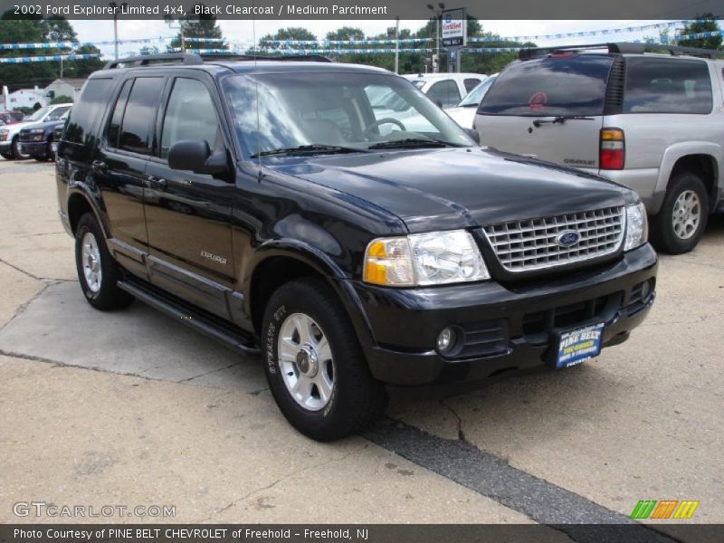 Black Clearcoat / Medium Parchment 2002 Ford Explorer Limited 4x4
