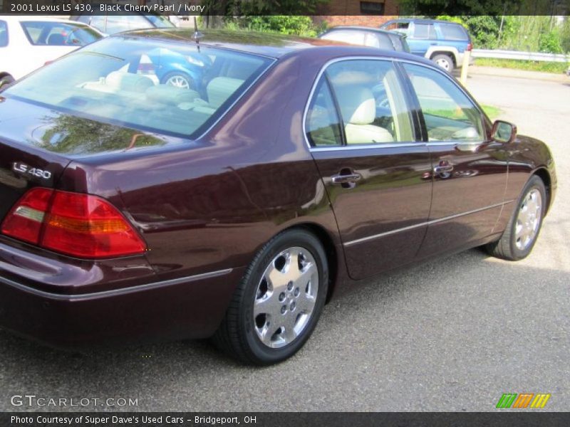 Black Cherry Pearl / Ivory 2001 Lexus LS 430