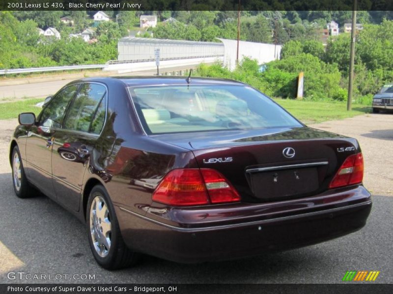 Black Cherry Pearl / Ivory 2001 Lexus LS 430