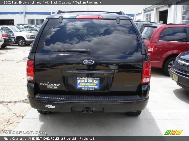 Black Clearcoat / Medium Parchment 2002 Ford Explorer Limited 4x4