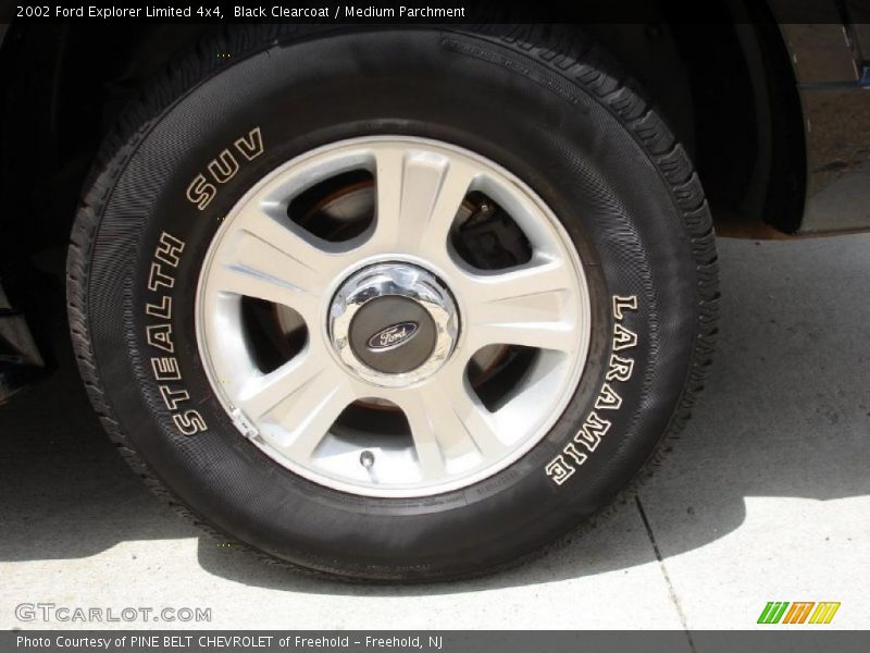 Black Clearcoat / Medium Parchment 2002 Ford Explorer Limited 4x4