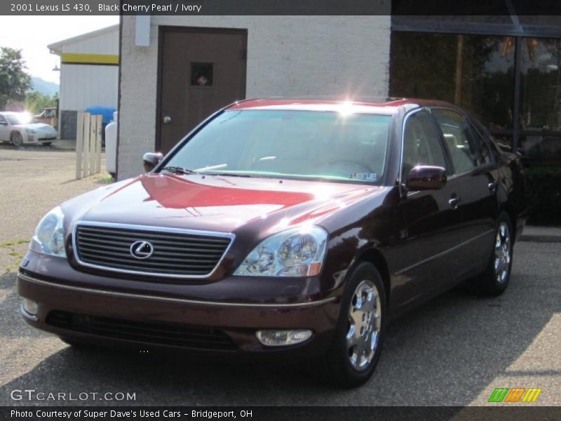Black Cherry Pearl / Ivory 2001 Lexus LS 430