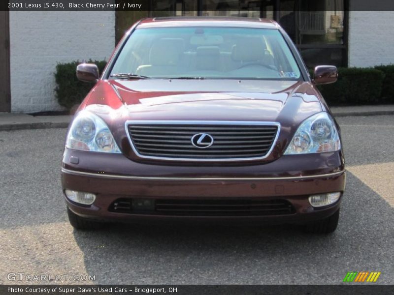 Black Cherry Pearl / Ivory 2001 Lexus LS 430