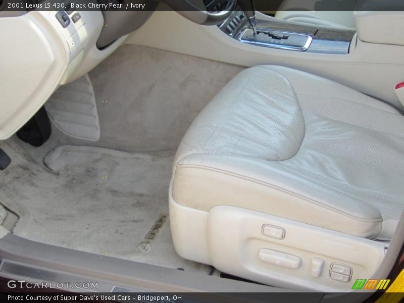 Black Cherry Pearl / Ivory 2001 Lexus LS 430