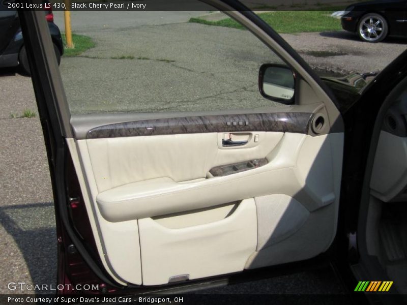 Black Cherry Pearl / Ivory 2001 Lexus LS 430
