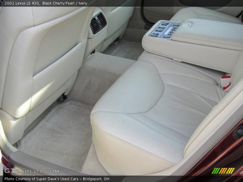 Black Cherry Pearl / Ivory 2001 Lexus LS 430
