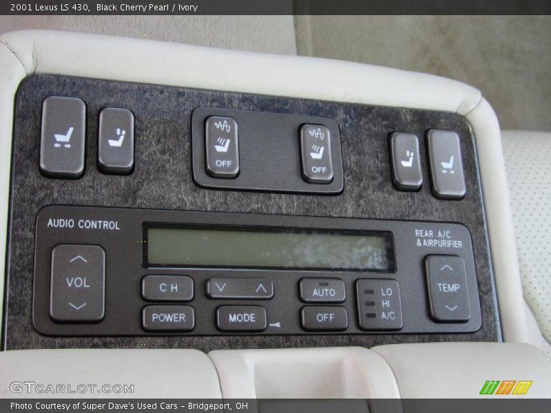 Black Cherry Pearl / Ivory 2001 Lexus LS 430