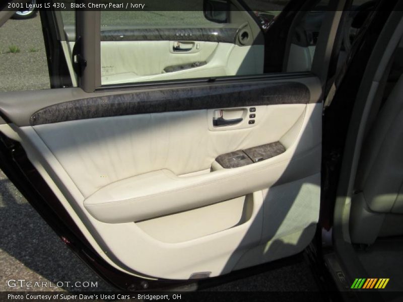 Black Cherry Pearl / Ivory 2001 Lexus LS 430
