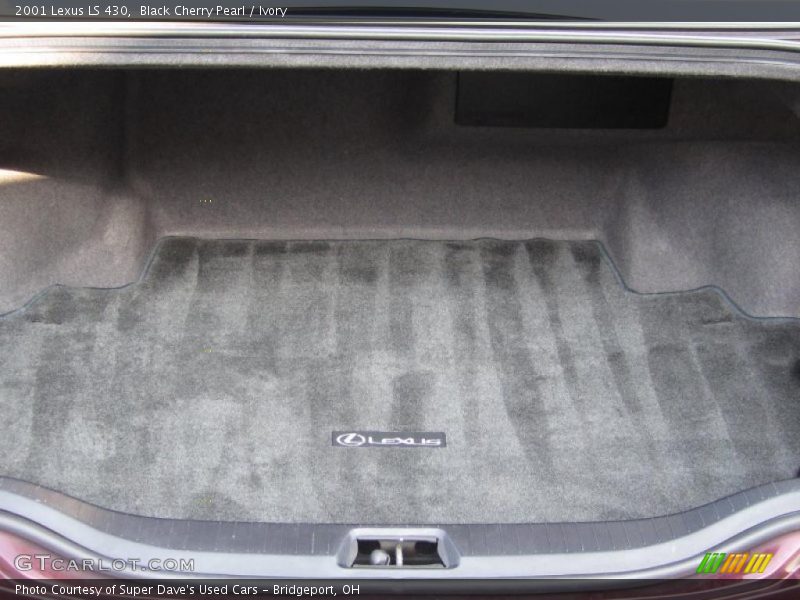 Black Cherry Pearl / Ivory 2001 Lexus LS 430