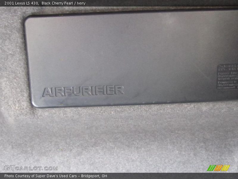 Black Cherry Pearl / Ivory 2001 Lexus LS 430