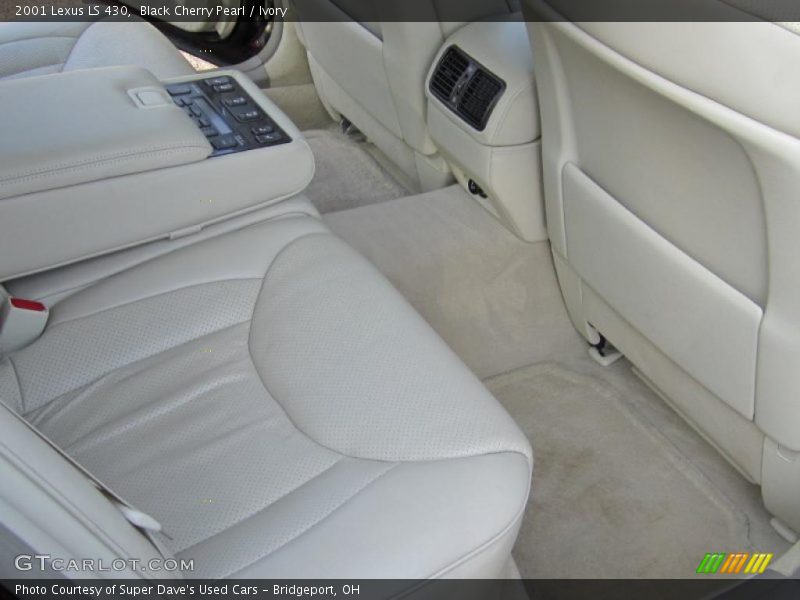 Black Cherry Pearl / Ivory 2001 Lexus LS 430