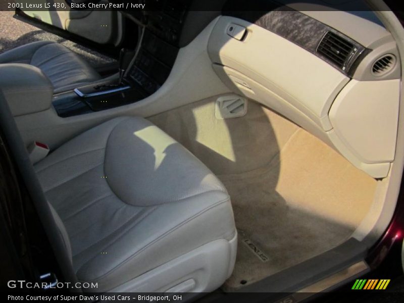 Black Cherry Pearl / Ivory 2001 Lexus LS 430