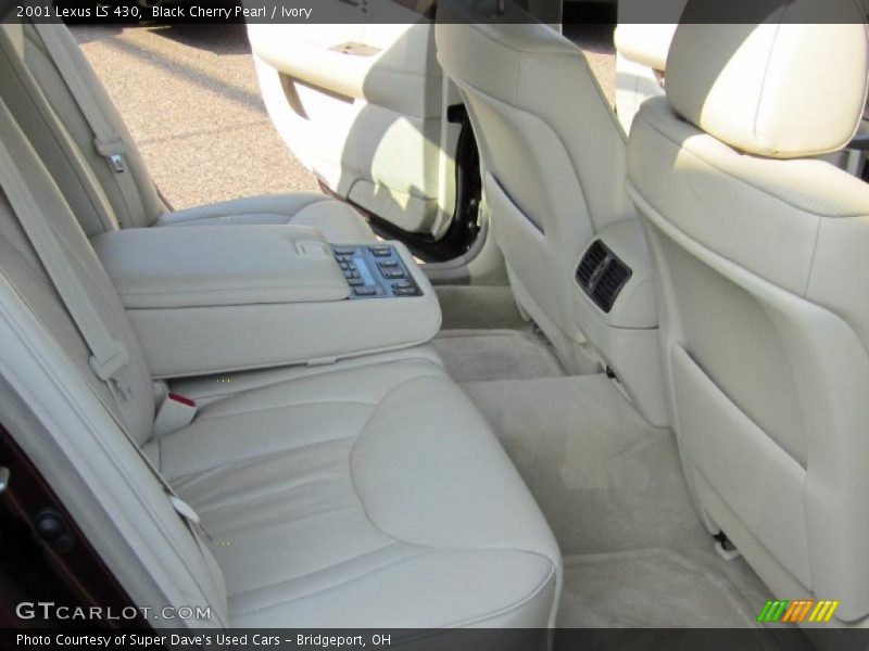 Black Cherry Pearl / Ivory 2001 Lexus LS 430