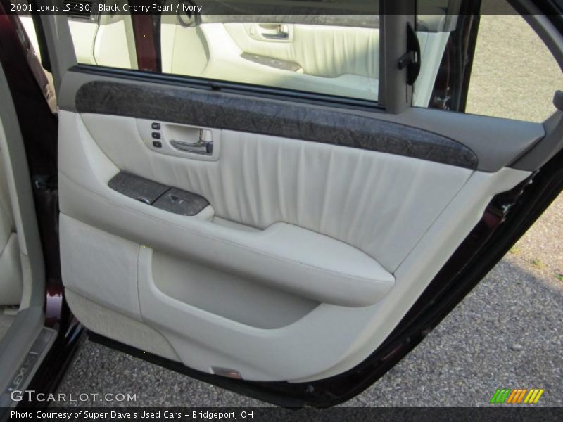 Black Cherry Pearl / Ivory 2001 Lexus LS 430