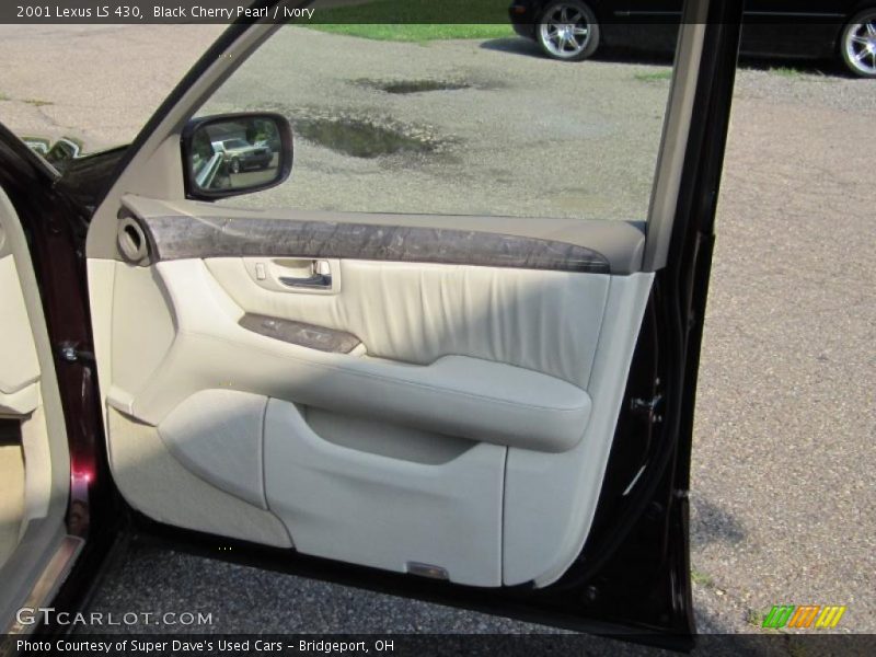 Black Cherry Pearl / Ivory 2001 Lexus LS 430