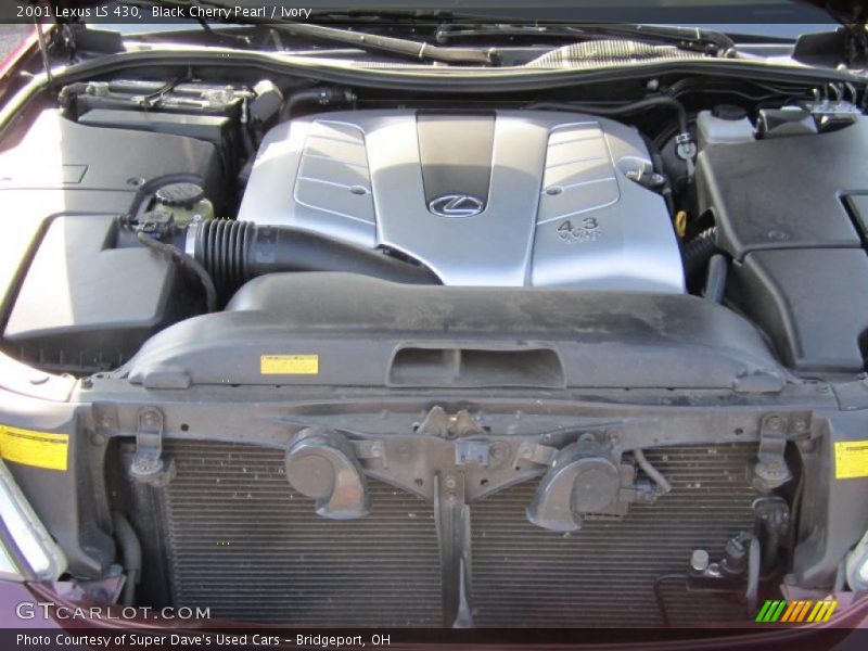 Black Cherry Pearl / Ivory 2001 Lexus LS 430