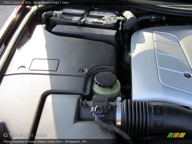 Black Cherry Pearl / Ivory 2001 Lexus LS 430