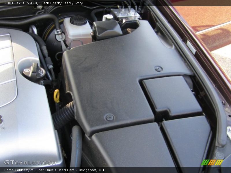 Black Cherry Pearl / Ivory 2001 Lexus LS 430