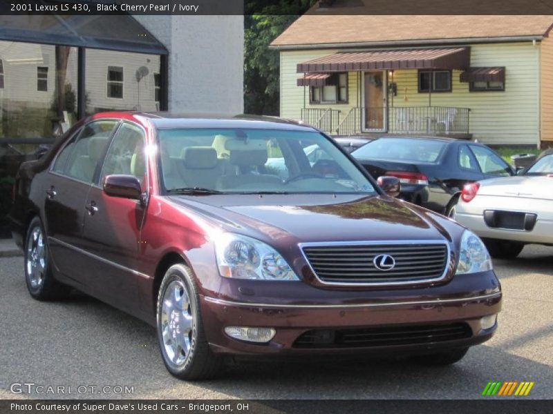 Black Cherry Pearl / Ivory 2001 Lexus LS 430