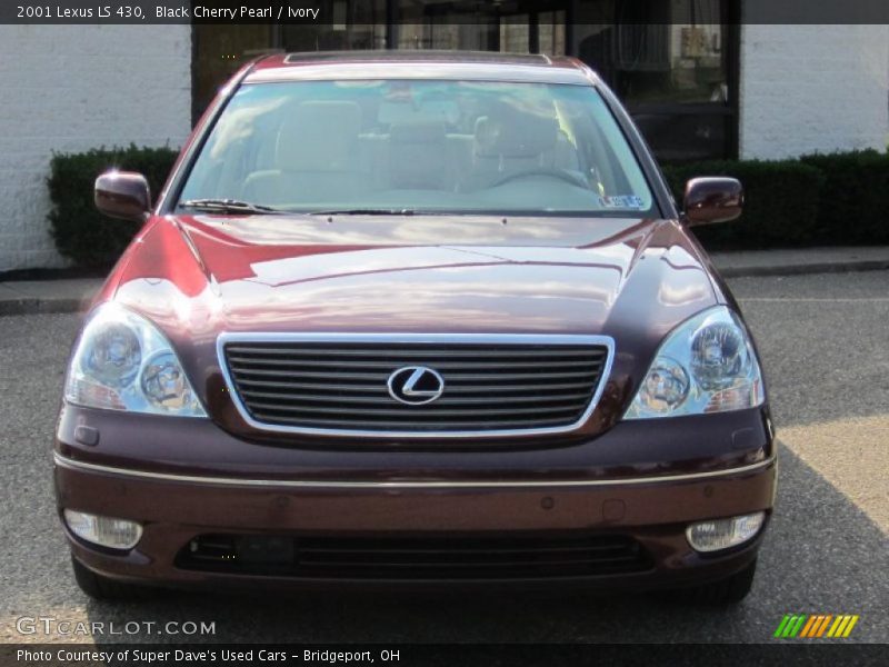 Black Cherry Pearl / Ivory 2001 Lexus LS 430