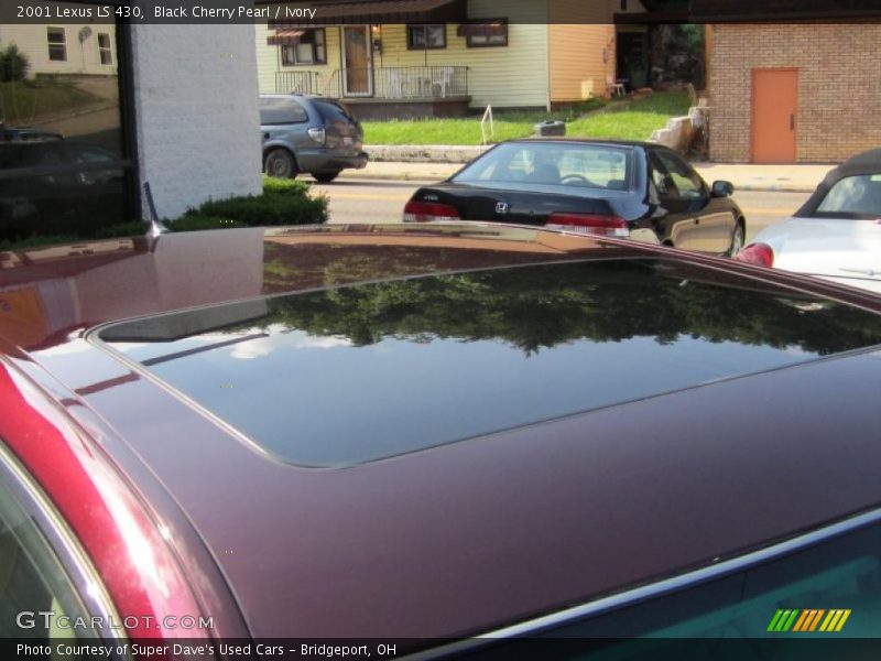 Black Cherry Pearl / Ivory 2001 Lexus LS 430