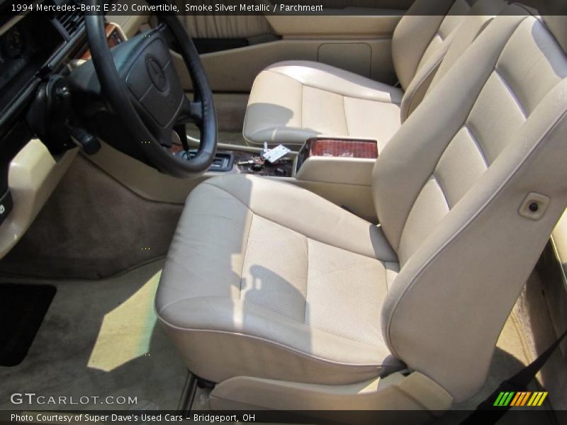 Smoke Silver Metallic / Parchment 1994 Mercedes-Benz E 320 Convertible