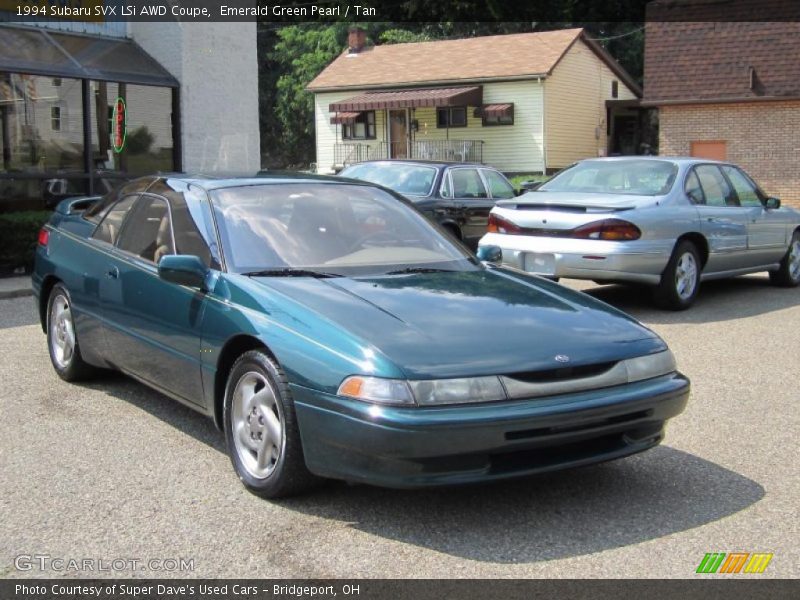 Emerald Green Pearl / Tan 1994 Subaru SVX LSi AWD Coupe