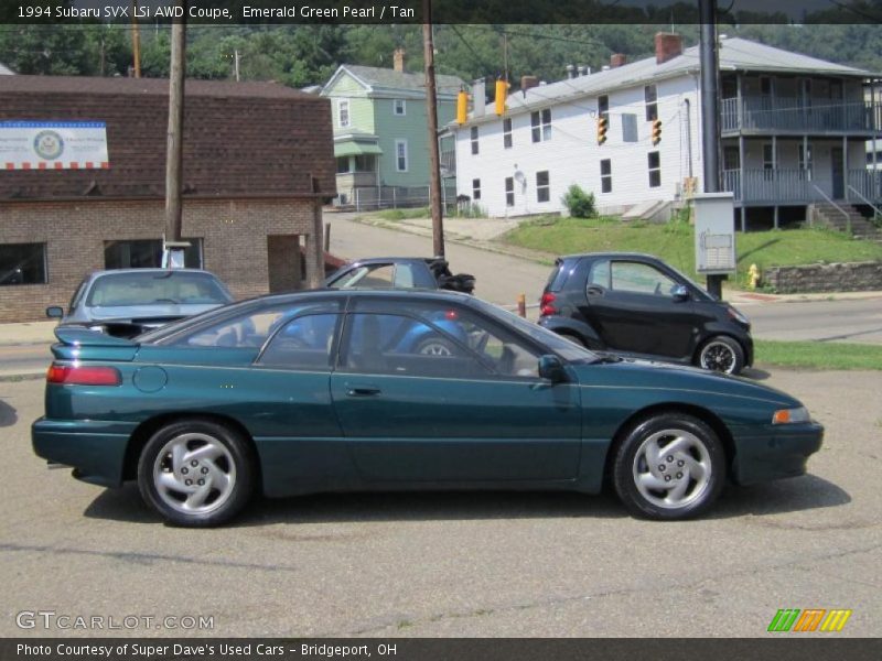 Emerald Green Pearl / Tan 1994 Subaru SVX LSi AWD Coupe