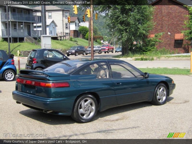 Emerald Green Pearl / Tan 1994 Subaru SVX LSi AWD Coupe