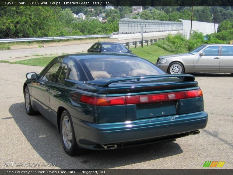 Emerald Green Pearl / Tan 1994 Subaru SVX LSi AWD Coupe