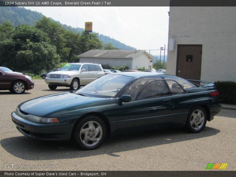 Emerald Green Pearl / Tan 1994 Subaru SVX LSi AWD Coupe
