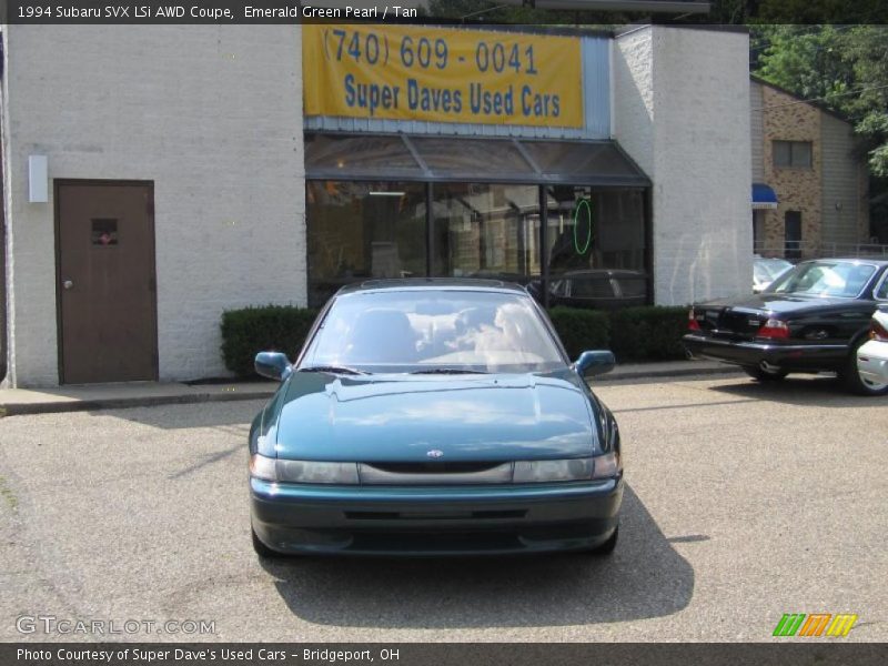 Emerald Green Pearl / Tan 1994 Subaru SVX LSi AWD Coupe