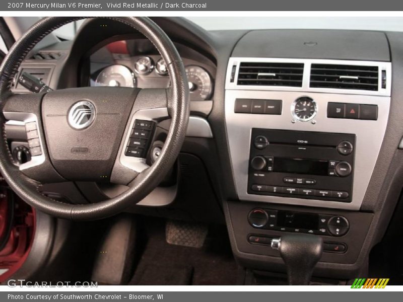 Vivid Red Metallic / Dark Charcoal 2007 Mercury Milan V6 Premier