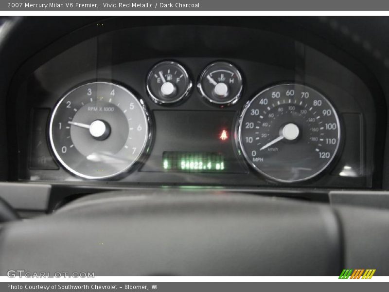 Vivid Red Metallic / Dark Charcoal 2007 Mercury Milan V6 Premier