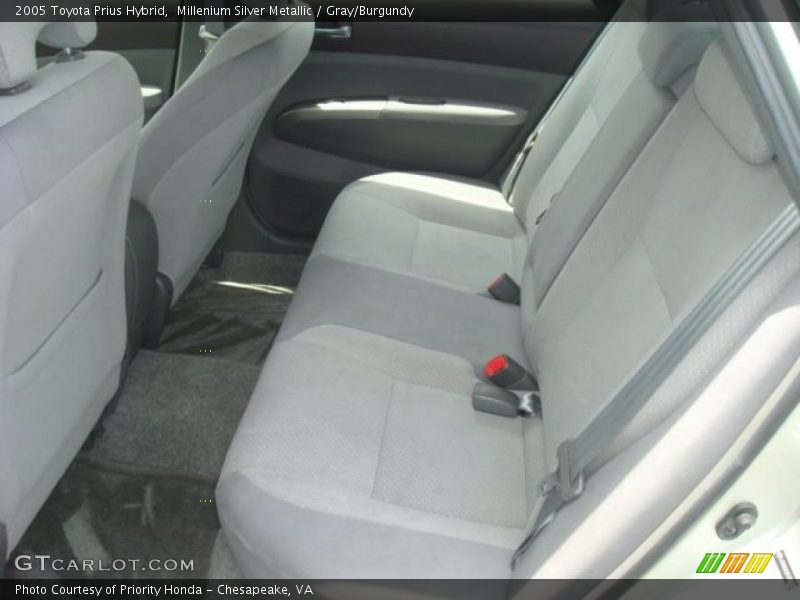Millenium Silver Metallic / Gray/Burgundy 2005 Toyota Prius Hybrid