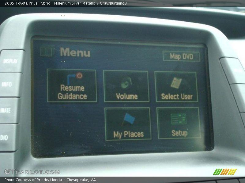 Millenium Silver Metallic / Gray/Burgundy 2005 Toyota Prius Hybrid