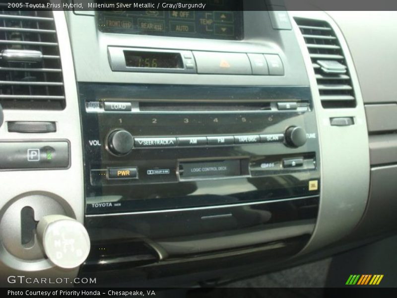 Millenium Silver Metallic / Gray/Burgundy 2005 Toyota Prius Hybrid