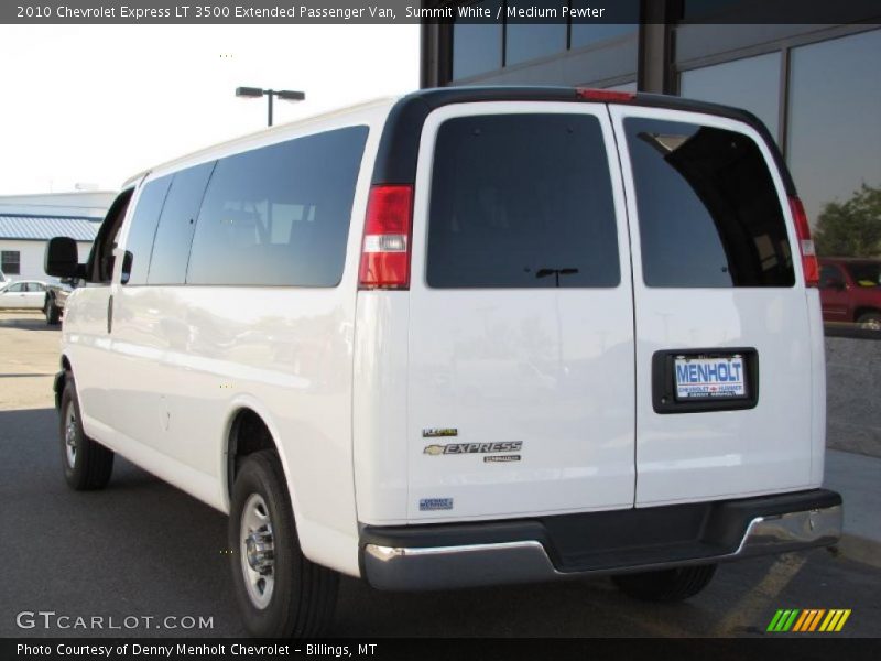 Summit White / Medium Pewter 2010 Chevrolet Express LT 3500 Extended Passenger Van