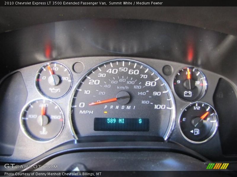 Summit White / Medium Pewter 2010 Chevrolet Express LT 3500 Extended Passenger Van