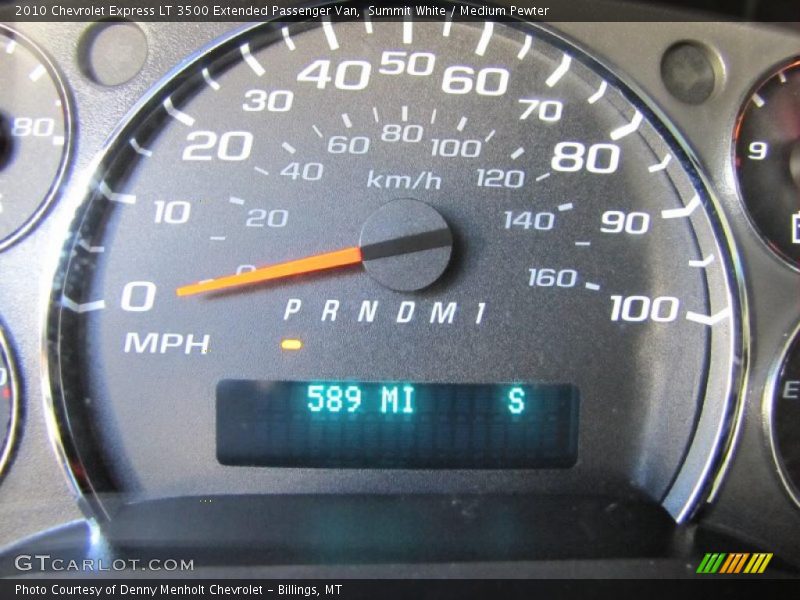 Summit White / Medium Pewter 2010 Chevrolet Express LT 3500 Extended Passenger Van