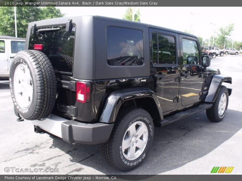 Black / Dark Slate Gray/Medium Slate Gray 2010 Jeep Wrangler Unlimited Sahara 4x4