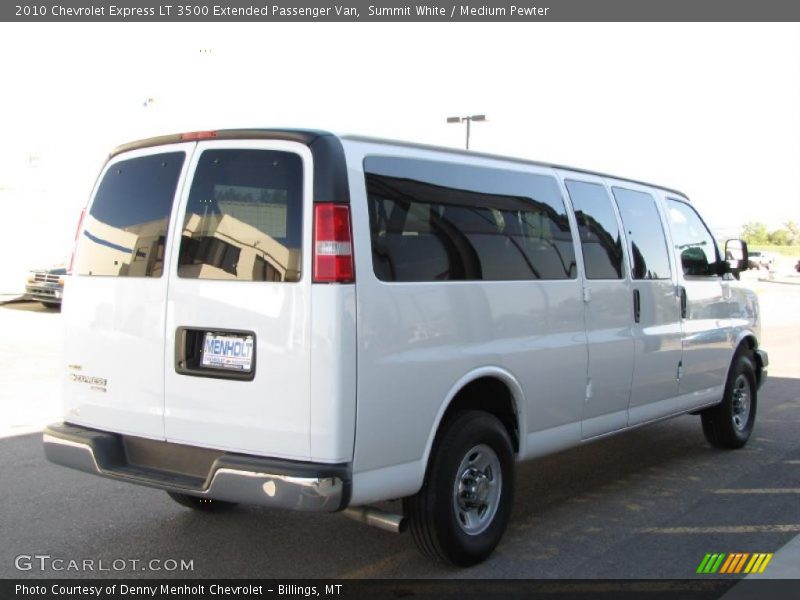 Summit White / Medium Pewter 2010 Chevrolet Express LT 3500 Extended Passenger Van