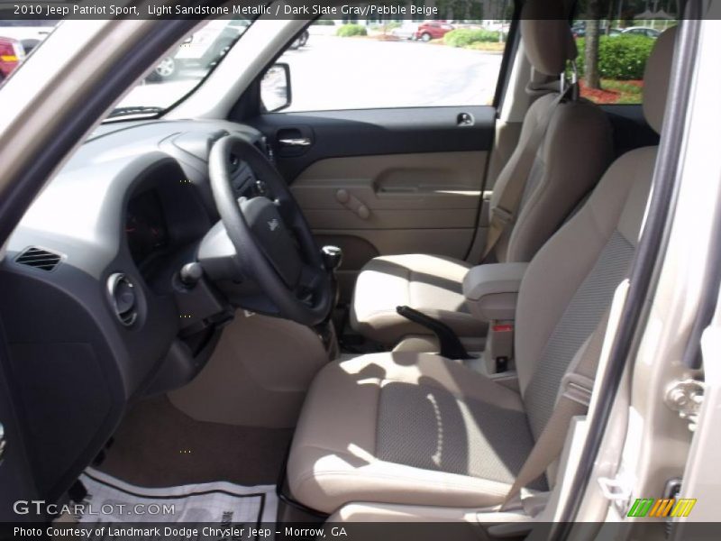 Light Sandstone Metallic / Dark Slate Gray/Pebble Beige 2010 Jeep Patriot Sport
