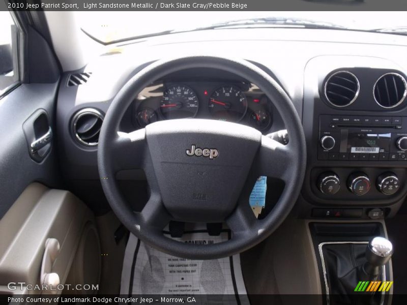 Light Sandstone Metallic / Dark Slate Gray/Pebble Beige 2010 Jeep Patriot Sport