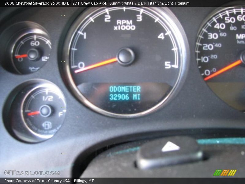 Summit White / Dark Titanium/Light Titanium 2008 Chevrolet Silverado 2500HD LT Z71 Crew Cab 4x4